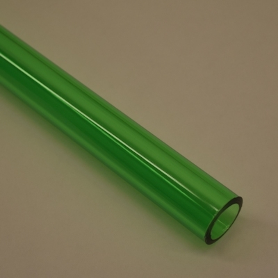 1" Thick walled Trans Green PolyC 40" long