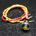 Yellow 5mm LED and momentary switch combo