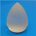 Bullet Shaped Clear shouldered 7/8" thin walled blade tip with reflective disc