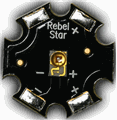 Cyan Luxeon Rebel Star