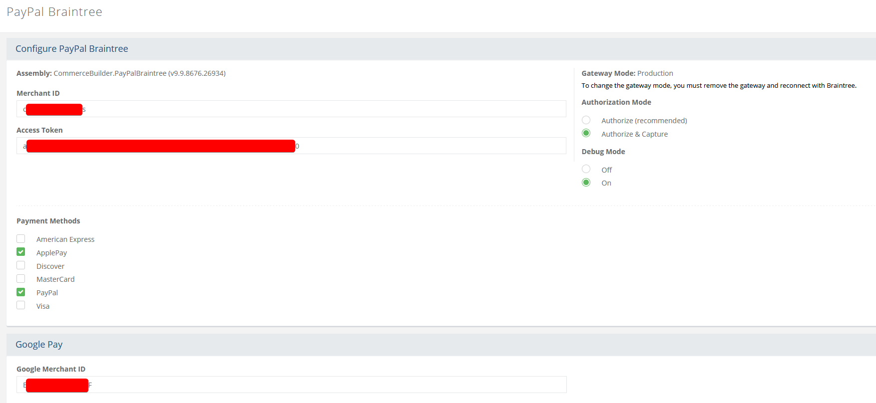 Gateway Config